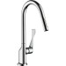 Hansgrohe Spültischmischer AXOR Citterio chrom mit Ausziehbrause