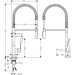 Hansgrohe Spültischmischer AXOR Citterio Semi-Pro steel optik