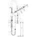 Hansgrohe Spültischmischer Axor Montreux edelstahl-optik mit Ausziehbrause