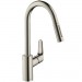Hansgrohe Spültischmischer Focus mit Ausziehbrause Edelstahl Finish