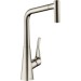 Hansgrohe Spültischmischer Metris chrom mit Ausziehbrause