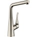 Hansgrohe Spültischmischer Metris Schwenkauslauf edelstahl-optik