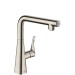 Hansgrohe Spültischmischer Metris Select 260 Schwenkauslauf edelstahl-optik