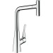 Hansgrohe Spültischmischer Metris Select chrom mit Ausziehauslauf