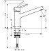 Hansgrohe Spültischmischer 170 Talis M52 1jet chrom