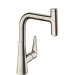 Hansgrohe Spültischmischer Talis Select S 220 edelstahl-optik mit Ausziehauslauf