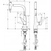 Hansgrohe Spültischmischer Talis Select S 300 chrom mit Ausziehauslauf