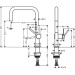 Hansgrohe Spültischmischer U 220 Talis M54 1jet mattschwarz