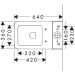 Hansgrohe Stand WC f.aufge.Spülka.EluPura Or.Q 640x360mm wandb.hor./v.Ab.ACF weiß