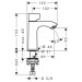 Hansgrohe Standventil 100 Metris chrom  