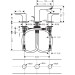 Hansgrohe 3-Loch Waschtischarmatur Talis E chrom