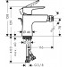 Hansgrohe Bidetmischer Talis E brushed black chrome 