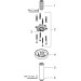 Hansgrohe Decken-Anschlussstück S DN15 100mm mattschwarz