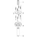 Hansgrohe Decken-Anschlussstück S DN15 100mm mattweiss
