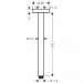 Hansgrohe Talis E Deckenanschluss S DN15 300mm Brushed Bronze