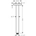 Hansgrohe Talis E Deckenanschluss S DN15 300mm mattschwarz