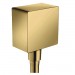 Hansgrohe Talis E Schlauchanschluss DN15 Fixfit Square mit Rückflussverhinderer Polished Gold Optik