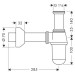 Hansgrohe Tassensifon gr. Mod. installationsfr. chrom