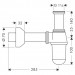 Hansgrohe Tassensifon gr. Mod. installationsfr. chrom
