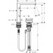 Hansgrohe Tecturis E 2-Loch Waschtischmischer 150 CoolStart mit Ablaufgarnitur Chrom