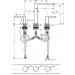 Hansgrohe Tecturis E 3-Loch Waschtischarmatur 150 EcoSmart+ mit Push-Open Ablaufgarnitur Brushed Bronze