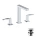 Hansgrohe Tecturis E 3-Loch Waschtischarmatur 150 EcoSmart+ mit Push-Open Ablaufgarnitur Chrom