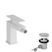 Hansgrohe Tecturis E Einhebel-Bidetmischer mit Zugstangen-Ablaufgarnitur Mattweiß