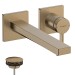 Hansgrohe Tecturis E Einhebel-Waschtischmischer Unterputz für Wandmontage EcoSmart+ mit Auslauf 22,5 cm Brushed Bronze