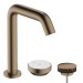 Hansgrohe Tecturis S 2-Loch Waschtischmischer 150 CoolStart mit Ablaufgarnitur Brushed Bronze