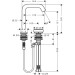 Hansgrohe Tecturis S 2-Loch Waschtischmischer 150 CoolStart mit Ablaufgarnitur Mattweiß