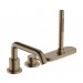Hansgrohe Tecturis S 3-Loch Einhebel-Wannenrandmischer mit sBox Brushed Bronze