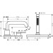 Hansgrohe Tecturis S 3-Loch Einhebel-Wannenrandmischer mit sBox Mattschwarz