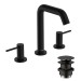 Hansgrohe Tecturis S 3-Loch Waschtischarmatur 150 mit Push-Open Ablaufgarnitur Mattschwarz