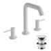 Hansgrohe Tecturis S 3-Loch Waschtischarmatur 150 mit Push-Open Ablaufgarnitur Mattweiß