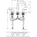 Hansgrohe Tecturis S 3-Loch Waschtischarmatur 150 mit Push-Open Ablaufgarnitur Mattweiß