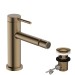 Hansgrohe Tecturis S Einhebel-Bidetmischer mit Zugstangen-Ablaufgarnitur Brushed Bronze