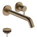 Hansgrohe Tecturis S Einhebel-Waschtischmischer Unterputz für Wandmontage mit Auslauf 22,5 cm Brushed Bronze