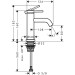 Hansgrohe Tecturis S Standventil 80 ohne Ablaufgarnitur Matt Black