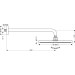 Hansgrohe Tellerkopfbrause Raindance Air 300mm mit Brausearm 450mm chrom