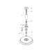 Hansgrohe Tellerkopfbrause Raindance Classic 240mm Air chrom mit Deckenelement 100mm