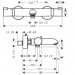 Hansgrohe Thermostat Ecostat Comfort Wanne Aufputz DN15 chrom