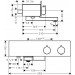 Hansgrohe Thermostat ShowerTablet 350 Wanne Aufputz DN15 weiss/chrom