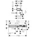 HG Thermostat ShowerTablet Select 700 Wanne Aufputz DN15 chrom
