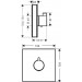 HG Thermostat UP ShowerSelect Glas Highflow Fertigset weiss/chrom