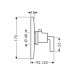 Hansgrohe Thermostat Unterputz Axor Citterio Hight Flow Fertigset chrom mit Hebelgr.