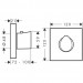Hansgrohe Thermostat Unterputz Axor Starck Organic High Flow Fertigset 12x12 chrom