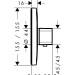 HG Thermostat Unterputz Ecostat E Fertigset chrom