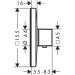 Hansgrohe Thermostat, Unterputz, Ecostat E, Fertigset, chrom