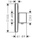 HG Thermostat Unterputz Ecostat E Highflow Fertigset chrom