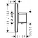 HG Thermostat Unterputz Ecostat E Highflow Fertigset chrom